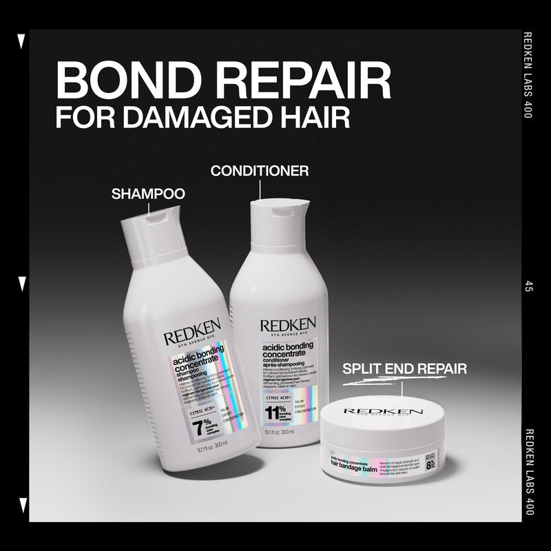 Redken Acidic Bonding Concentrate Hair Bandage Balm – Strength Repair For Damaged, Dry Split Ends In 1 Use
