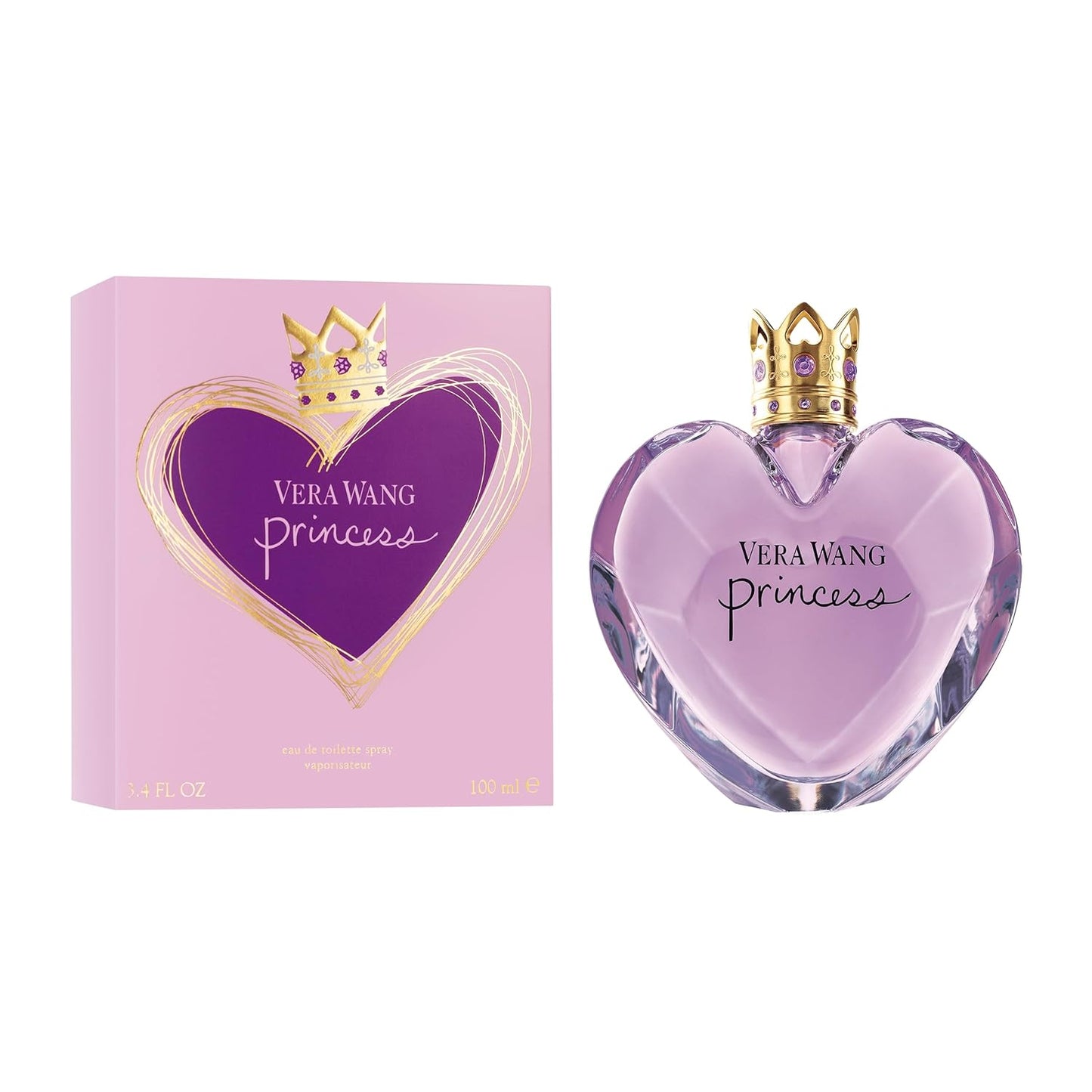 Vera Wang Princess Eau De Toilette Perfume for Women - 3.4 Fl Oz | Enchanting Floral Fragrance