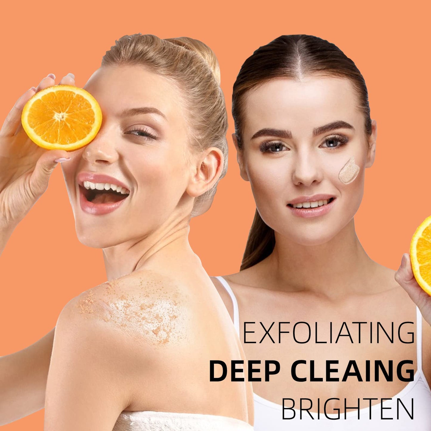 YAFUSIPE Vitamin C and Retinol Facial Scrub Face Scrubs Exfoliating Face Wash Vitamin C Facial Body Scrub Microdermabrasion Exfoliator for Blackhead Ingrown Hair KP Bump Eraser Exfoliant 3.5OZ