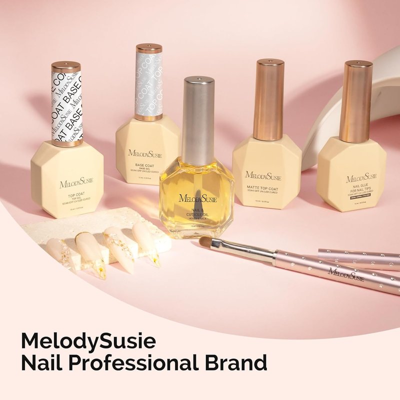 No Wipe Glossy Top Coat - Long Lasting Shine Finish | 2 Pcs 15ml Clear Nail Polish for Manicure Art