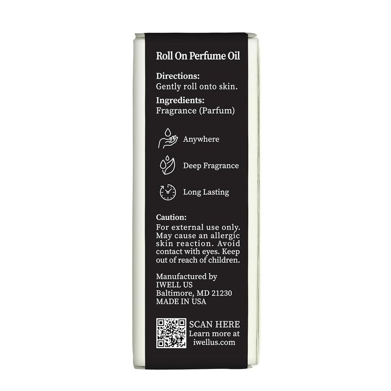 Well's Oil Roll-On Perfume Oil (Bacarat 540) | Oil-Based Fragrance | Long-Lasting Wear | Paraben-Free | 0.33 fl oz / 10 ml