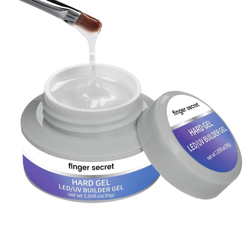 Hard Gel Builder Gel for Nails | Long-Lasting 3D Sculpting Kit - Clear 1oz
