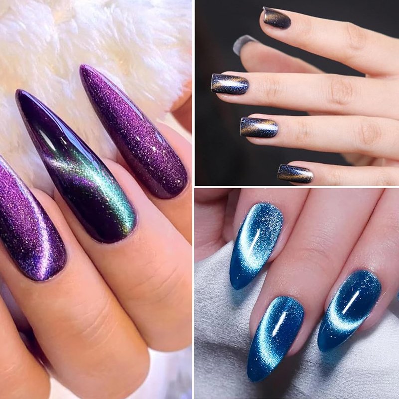 Cat Eye Nail Art Magnet Pens - 5pcs Double-Headed 3D Magnetic Wand for DIY & Salon Use | Nail Polish Tool