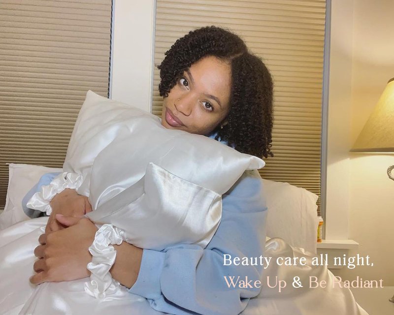 Yanibest Satin Pillowcase, Silk Pillow Cases for Hair and Skin with Zipper, Queen Pillow Cases Set of 2 for 20"x30", Exquisite Packaging for Women Men