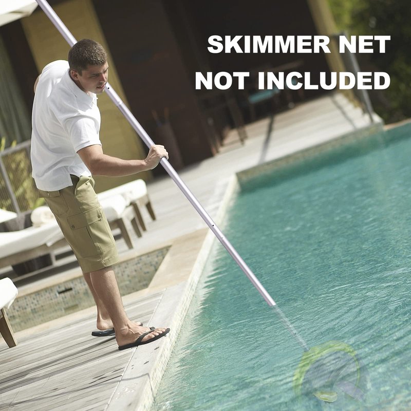 Sepetrel Pool Pole - Professional 15 Foot Telescoping Swimming Pool Cleaning Poles,Adjustable Telescopic Pole,for Skimmer Net,Brush,Vacuum Head