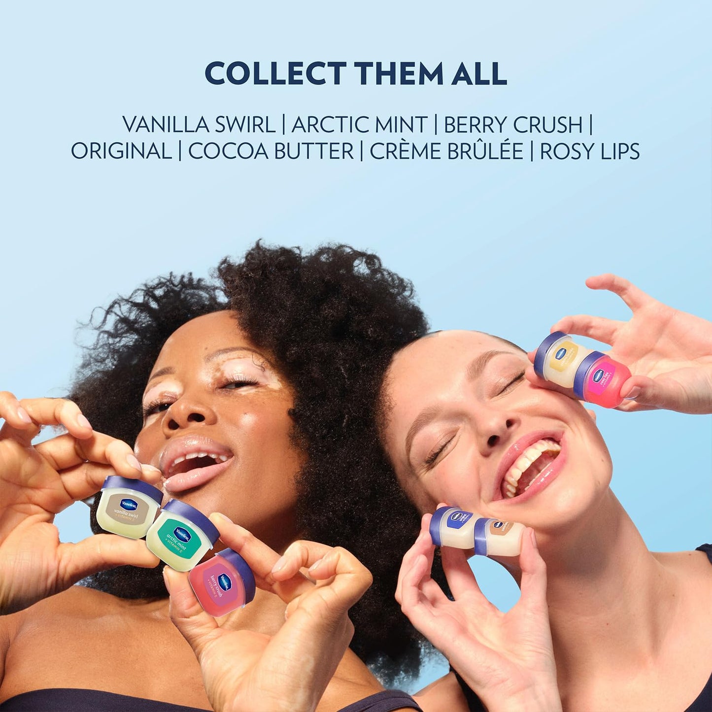 Vaseline Lip Therapy Original + Vitamin E, Mini 2-Packs (6 Jars) – Fragrance-Free Lip Balm, Moisturizer for Soft, Smooth & Glossy Lips, 0.25 Oz Ea