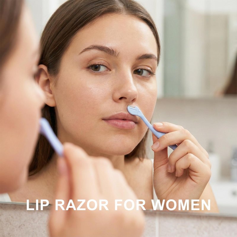 HJZHII 6 Pcs Eyebrow Razor for Women, Mini Eyebrow Razor Trimmer Small Face Razors Lip Hair Remover with Precision Cover Face Razors Eyebrows Shaver Shaving Removal Tool for Women Makeup FaceCare Tool