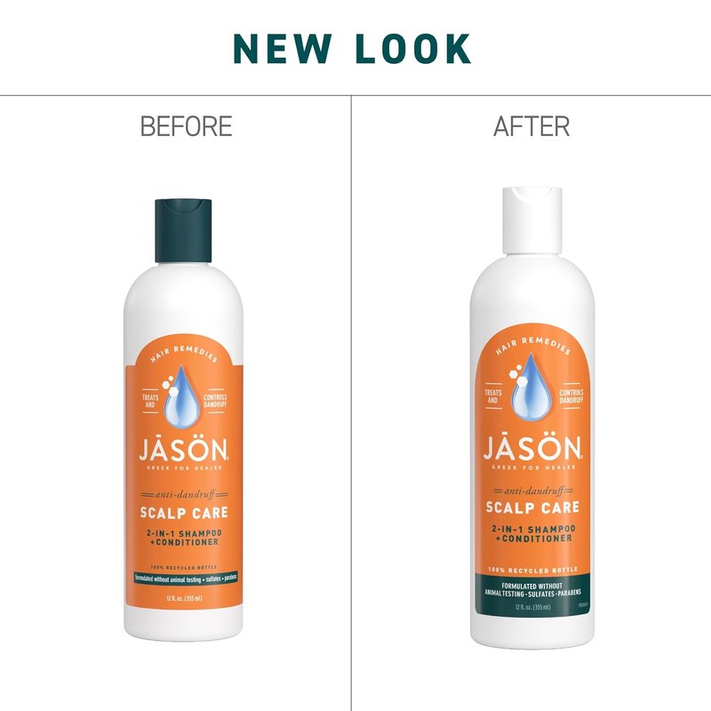 Jason Dandruff Relief 2-in-1 Shampoo & Conditioner - 12 Oz | Soothes Itchy Scalp