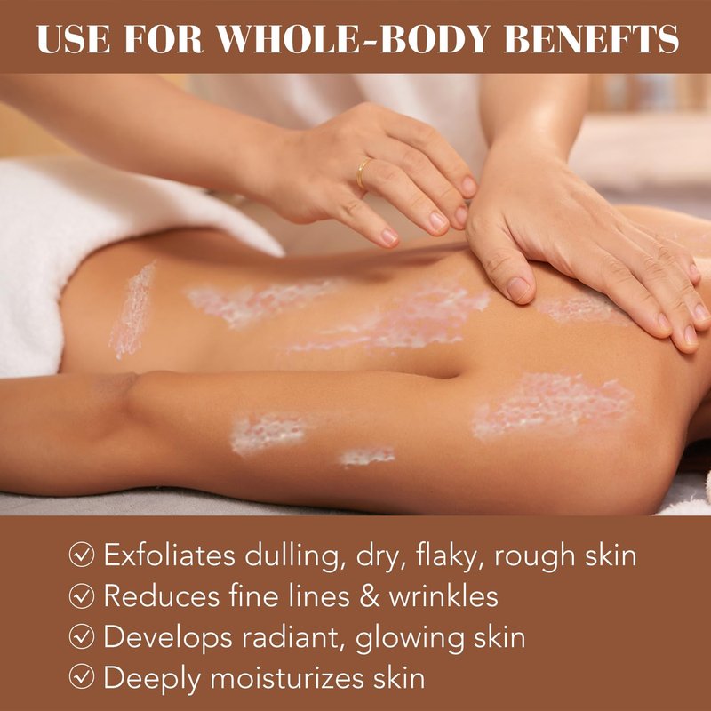 Shining Buddy Coconut Body Scrub Exfoliator with Natural Ingredients Exfoliating Body Scrub for Women,Pure Oils and Dead Sea Salt Minerals,Moisturizing and Nourishing Skin(16.9oz)