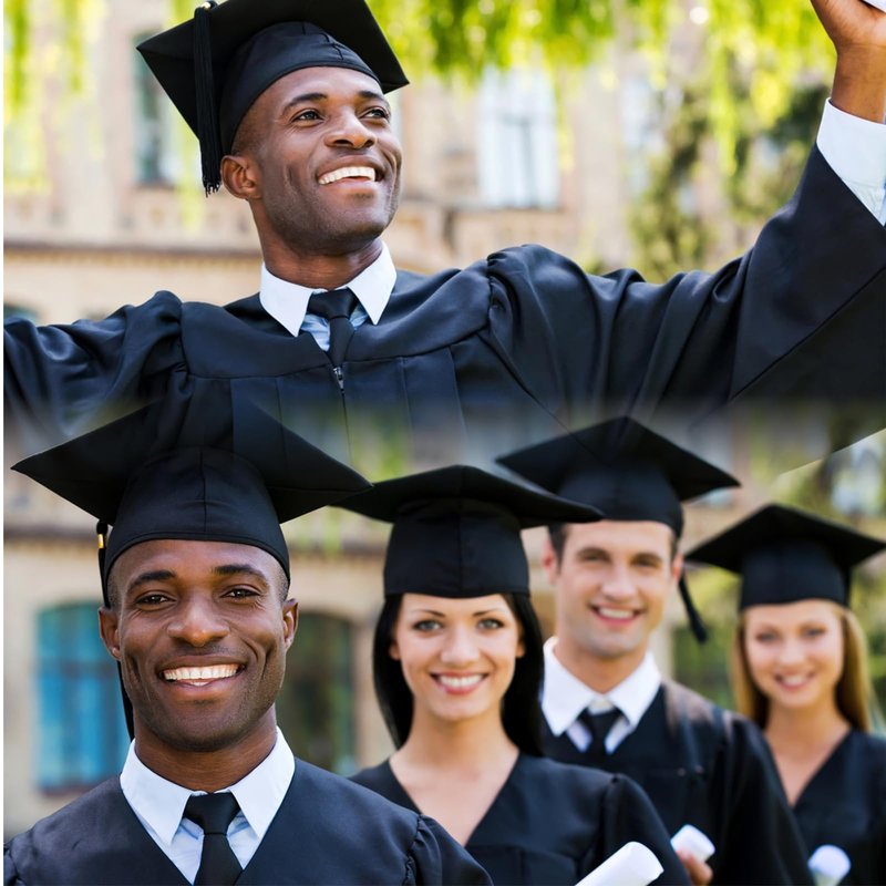 gradois Unisex Adult Matte Graduation Cap with 2026 Tassel Year Charm for High School & Bachelor Master Black