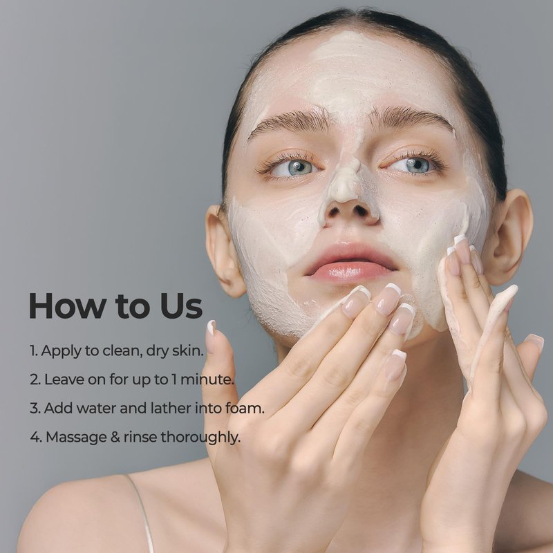 Laka Melty Mugwort Cleansing Face Mask, 120ml/4.05 fl.oz, Pack to Foam Formula with Mochi Texture, Facial Cleanser for Pores, Blackheads, Whiteheads, Korean Skincare