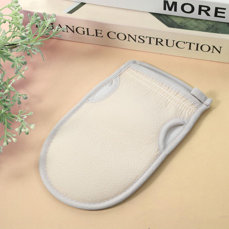 Body Scrub Gloves Korean Scrub mitt Exfoliating Gloves for Shower with Thumb Holes Korean Body Scrubber Dead Skin Remover for Dead Skin Removal Self-Tan Prep