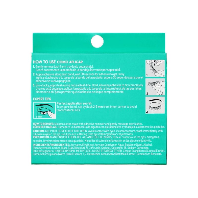 Kiss SuperStick Lash Adhesive - 5-Day Wear, Quick Drying, Witch Hazel & Cactus Extract | 4.8g Black