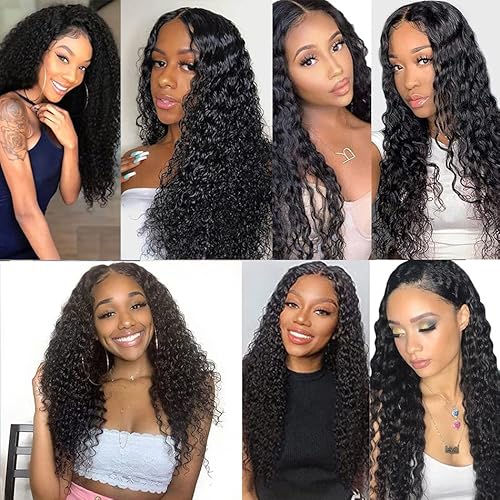 Kinky Curly Bundles Human Hair Bundles Brazilian Curly Hair Bundles 12A Virgin Curly Human Hair Bundles Curly Weave Hair Bundles Natural Black (12 14 16) ¡¦ ¡¦