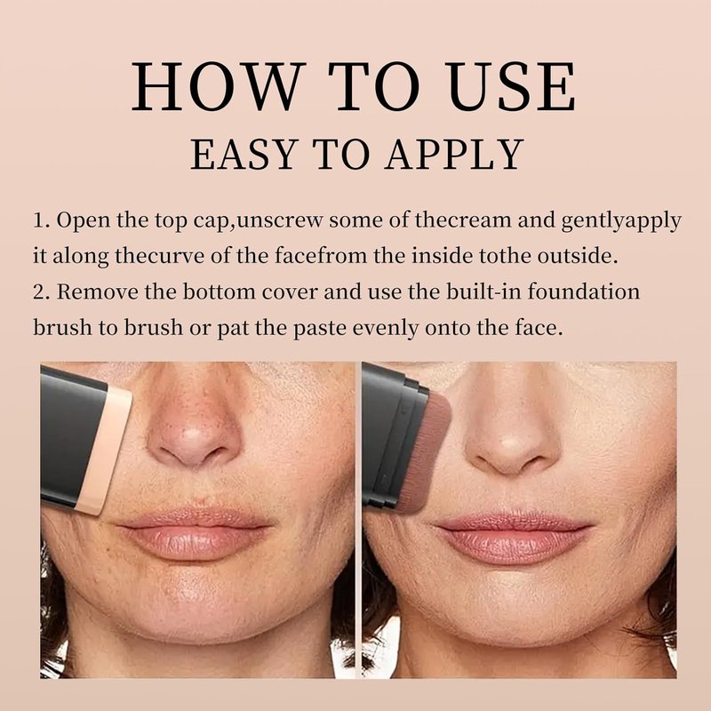 O'CHEAL Face Foundation Contour Stick - Long-Wear Lightweight Concealer for Blemish Coverage | 01# Ivory