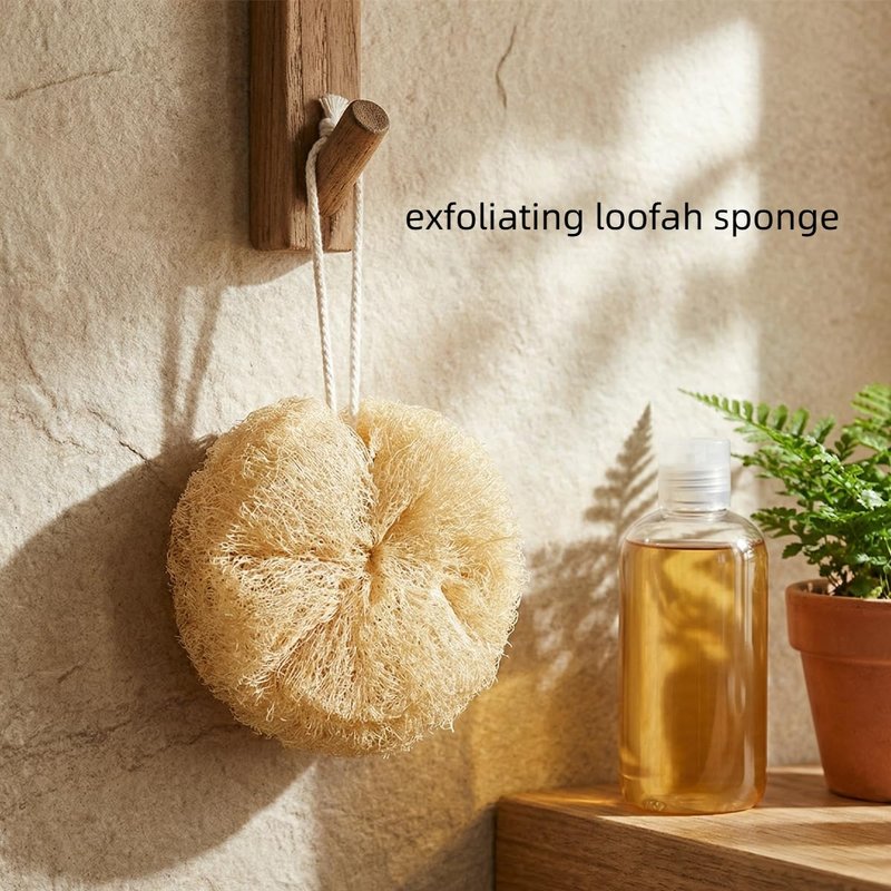 Natural Loofah Sponges 2 Pack of Organic Loofahs(Two Whole loofah) Exfoliating Scrubber Friendly 100% All Natural luffa Cleaning for Deep Clean Skin Care Bath Spa Shower Women