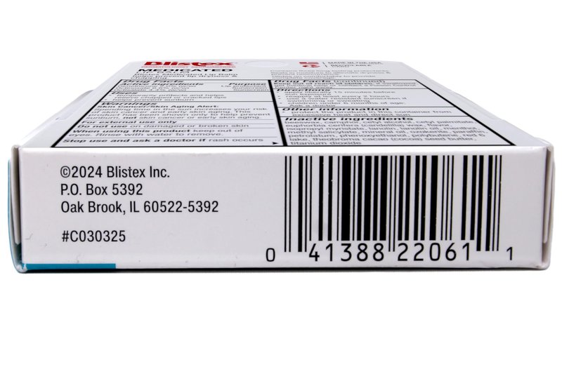 Blistex Medicated Lip Balm, Regular, SPF 15, Pack of 3