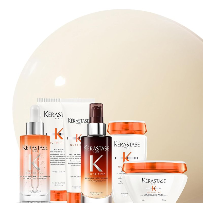 Kerastase Nutritive Lait Vital Hydrating Conditioner For Fine to Medium Dry Hair - Illuminates Shiny Hair and Easily Detangles, With Plant-Based Proteins & Niacinamide