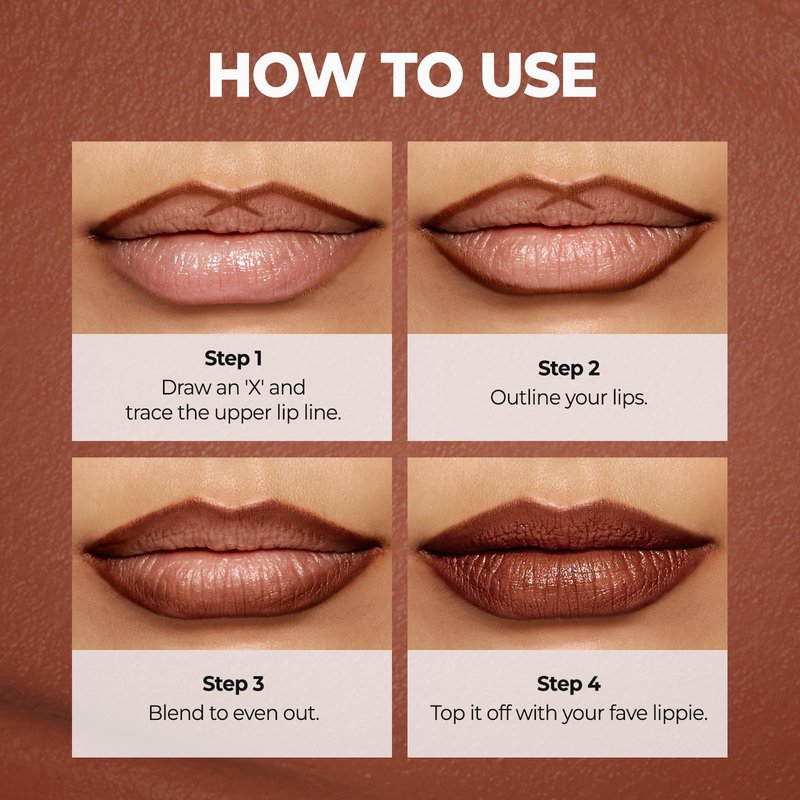 Laka Lip Liner - Smooth & Blendable Soft Matte Lip Contour Pencil for Shaping & Overlining Lips | Waterproof Formula, Oil-Cleanse Off, Long-Lasting Wear | #02 Suede Pink, 0.02oz