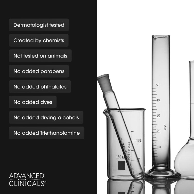 Advanced Clinicals Hyaluronic Acid Moisturizer Body Cream | Hydrating Cream & Body Lotion For Women & Men To Help Improve Look of Wrinkles, Stretch Marks, Dry Skin, & Crepey Skin, 16OZ + Travel Size