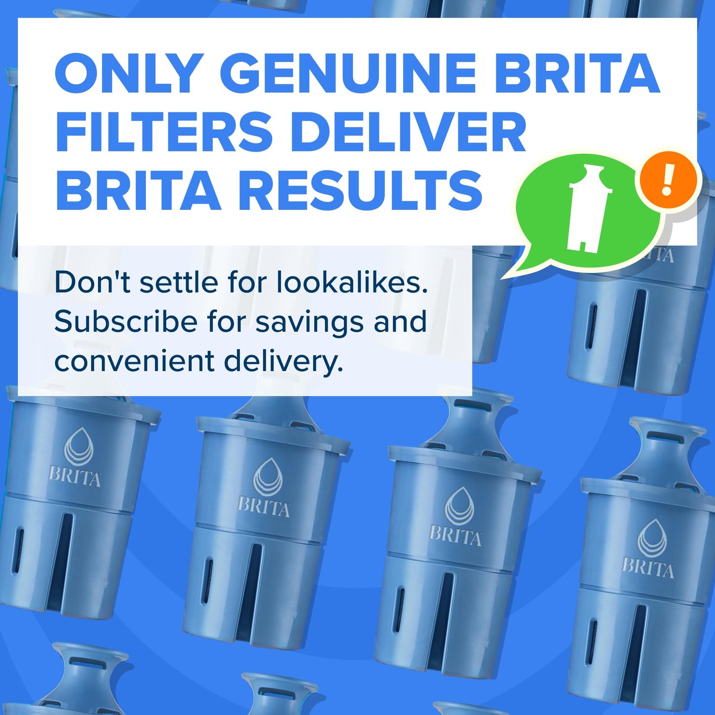 Brita Filter Replacements for Water Pitchers and Dispensers, Elite, NSF Certified to Remove 99% of Lead, 2 Count, Blue