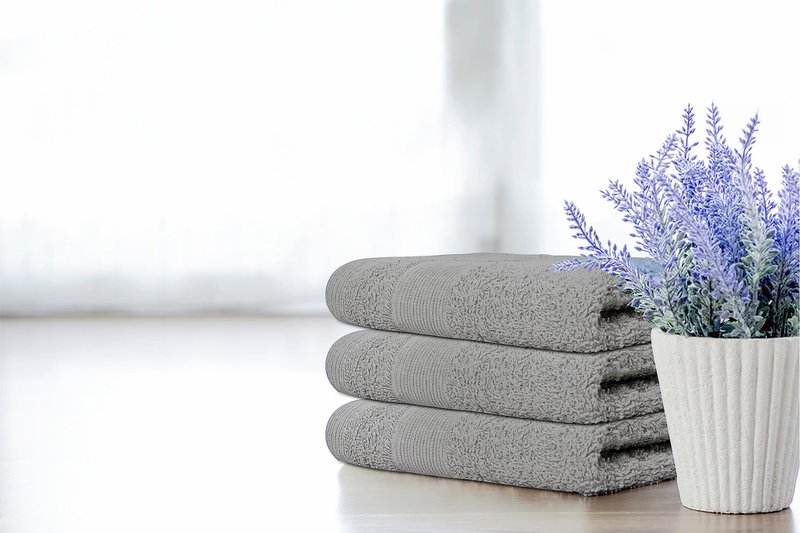 Premium Wash Cloths Pack of 12 (13" x 13") 100% Ring Spun Cotton | Luxury Washcloths | Ultra Soft Face Towels | Highly Absorbent Wash Cloths for face (Silver Grey)