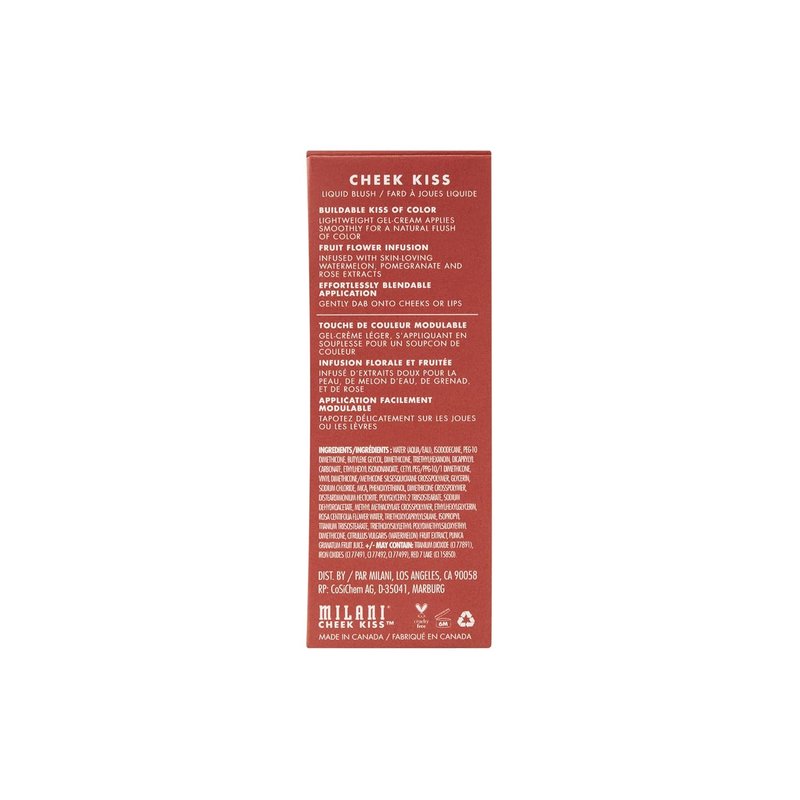 Milani Cheek Kiss Liquid Blush - Lightweight, Blendable Formula for Radiant Cheeks | Rose Romance
