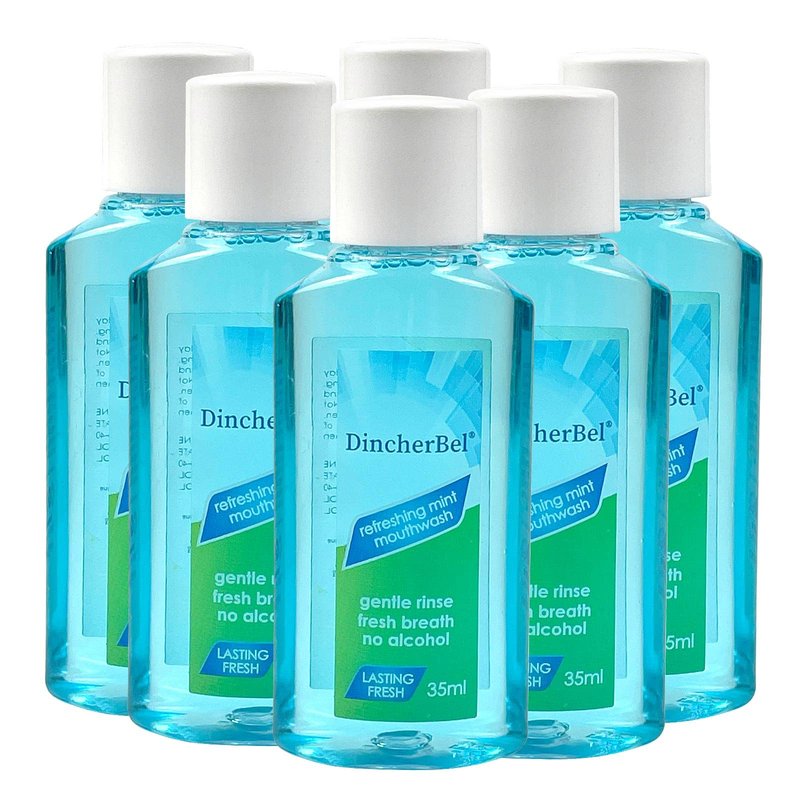 Mouthwash Travel Size, Portable Original Mint Mini Mouthwash Bulk, 35ml/1.2oz (24Pack, Mint)