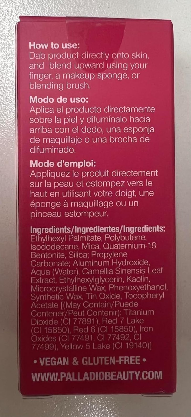 Palladio Liquid Blush - 2-in-1 Makeup for Cheeks & Lips | Weightless Cream, Smudge-Proof, Deep Fuchsia