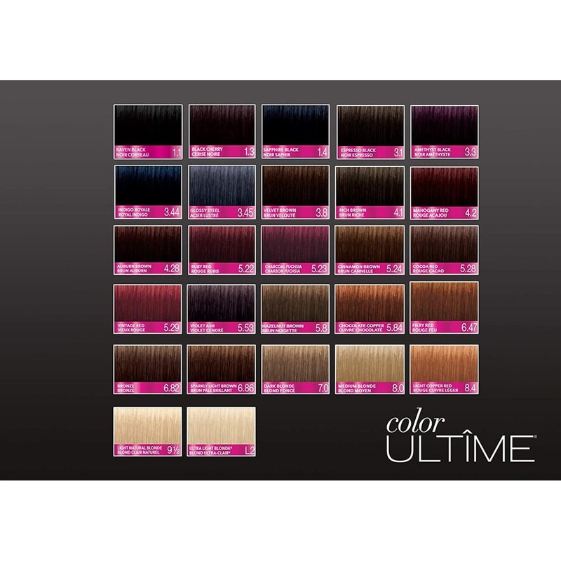 Schwarzkopf Color Ultime Hair Dye - 1.4 Sapphire Black, Permanent & Fade-Resistant, Covers Grays
