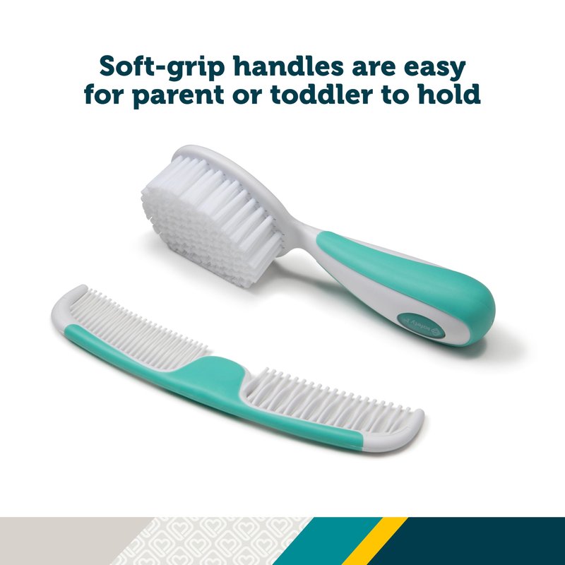 Safety 1st Easy Grip Brush and Comb, Colors May Vary