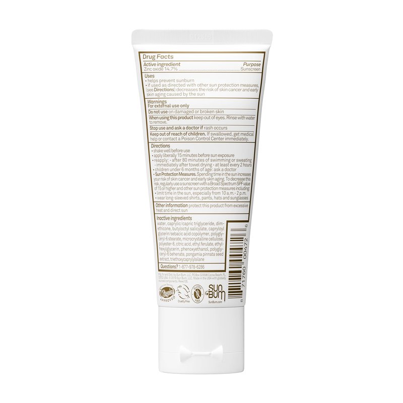 Sun Bum Mineral SPF 50 Sunscreen Body Lotion - Broad Spectrum Moisturizing Sunscreen with Vitamin E - Vegan and Hawaii 104 Act Compliant (Made without Octinoxate & Oxybenzone) - Travel Size - 3 oz