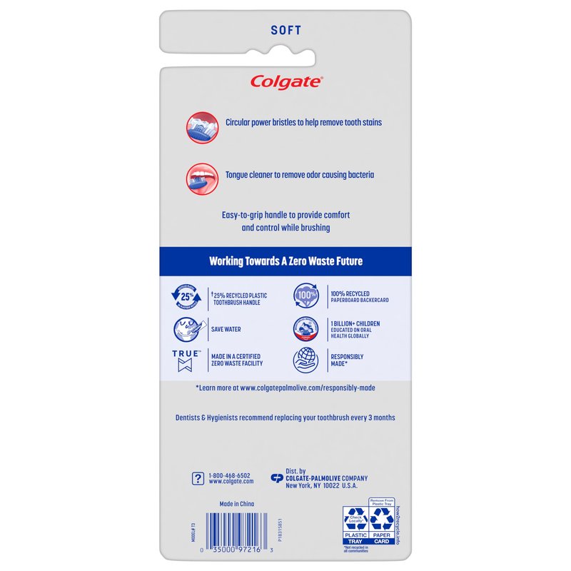 Colgate Extra Clean Toothbrush, Soft Toothbrush for Adults