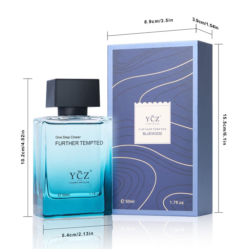 Ycz Men's Blue Wood Shadow Perfume for Men, 1.7 oz. Long Lasting Eau De Parfum Cologne For Men, Daily Use Men's Casual Cologne, A Signature Scent Great Holiday Gift A Gift for Any Occasion