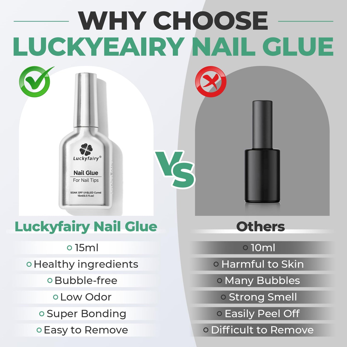 Super Strong Nail Glue Gel: 15ml Extension Gel Glue for Nail Tips Clear Acrylic Nails Long Lasting, Curing Needed U V for Press on Nails, Spring Nail Art