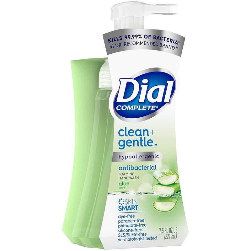 Dial Complete Antibacterial Foaming Hand Wash - Aloe Scent, 7.5 Fl Oz | 8 Count Case