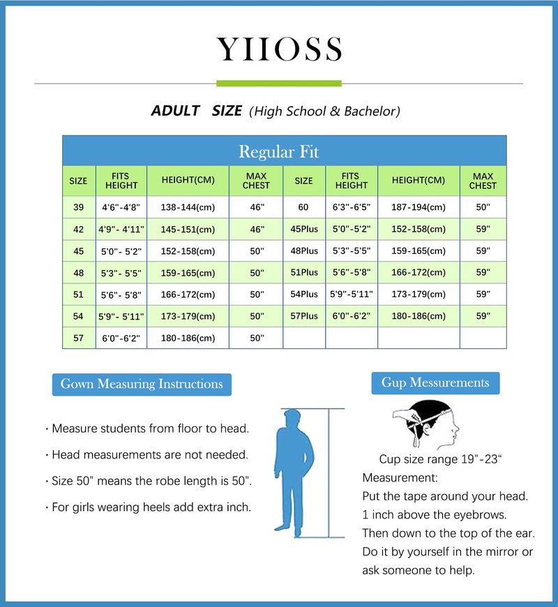 YIIOSS Unisex Adult Matte Graduation Cap with Graduation Tassel and Year Charm for High School and Bachelor Master, Black