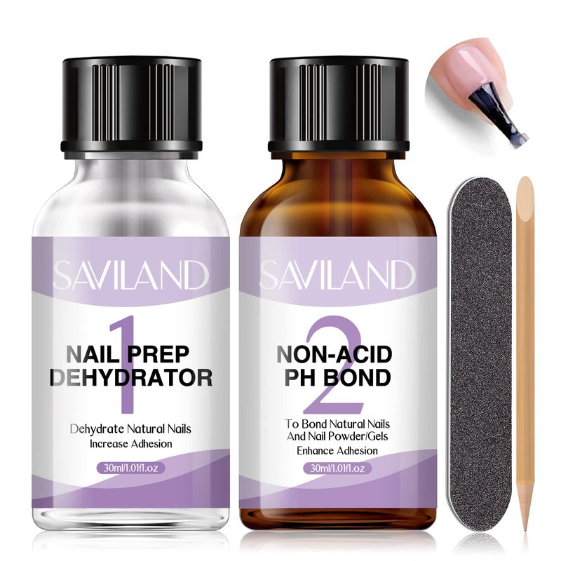 SAVILAND Nail Polidh Remover Kit with Nail Dehydrator