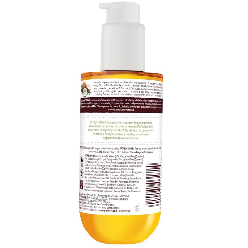 Palmer's Coconut Oil Formula Firming Body Oil - Skin Tightening & 48Hr Moisture, 6.5 Fl Oz