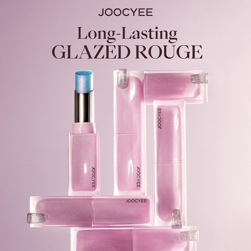 Joocyee Glazed Lip Tint - Lightweight Moisturizing Lip Oil with Squalane & Jojoba Oil | Rosy Fantasy