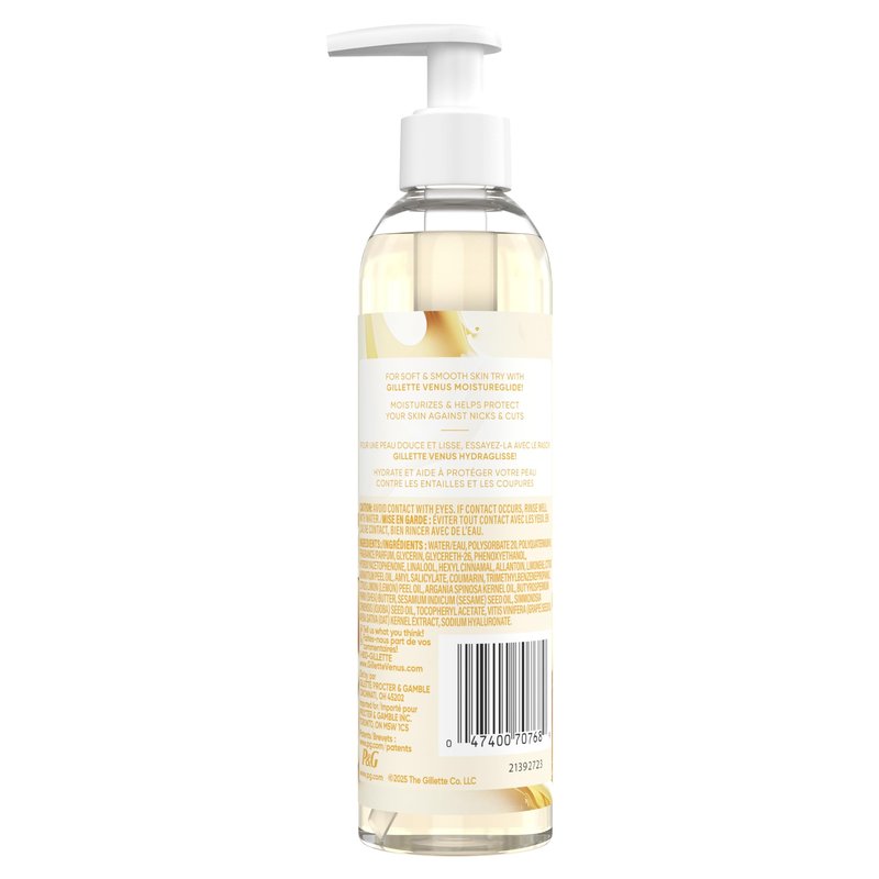 Gillette Venus Moisturizing Shave Oil, Vanilla & Honey Scented, 6 oz