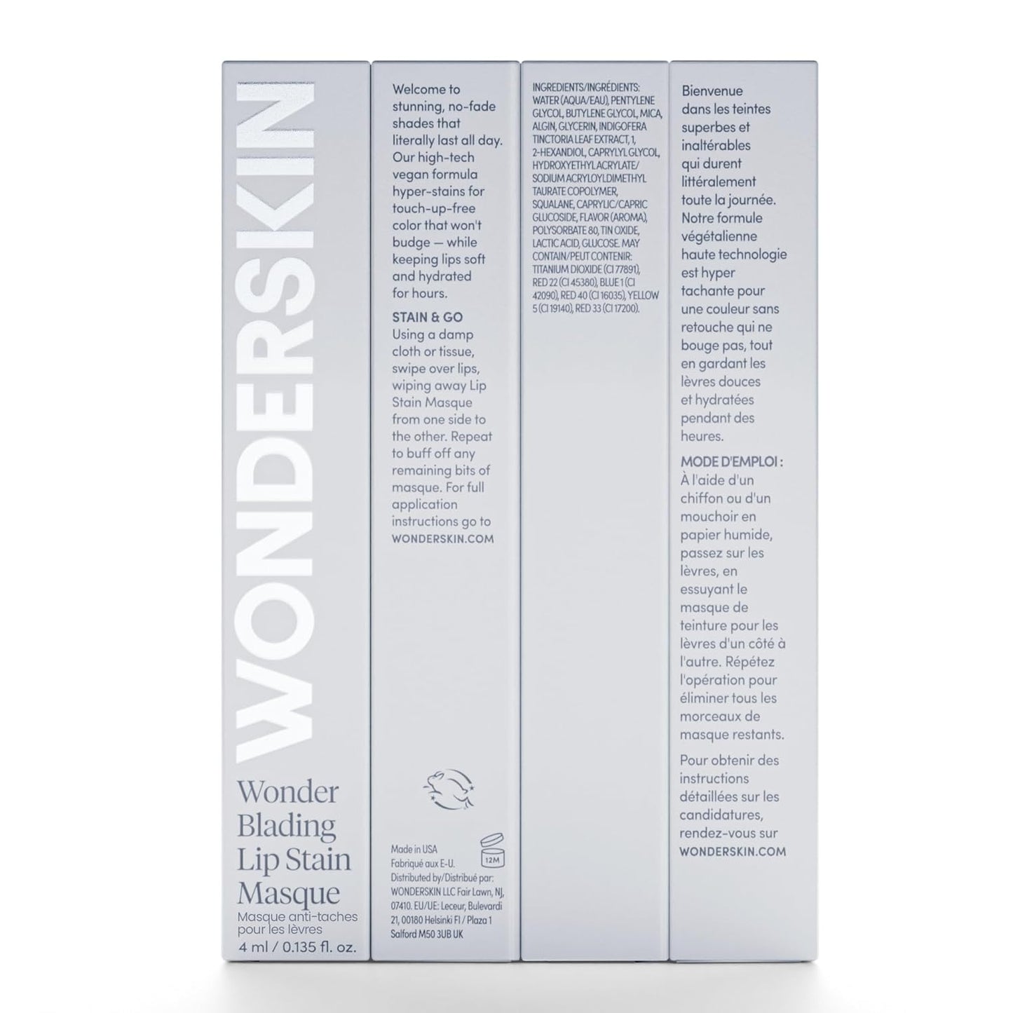 Wonderskin Wonder Blading Lip Stain Masque - Long-Lasting, Waterproof Pink Tint | Matte Finish (Sweetheart)