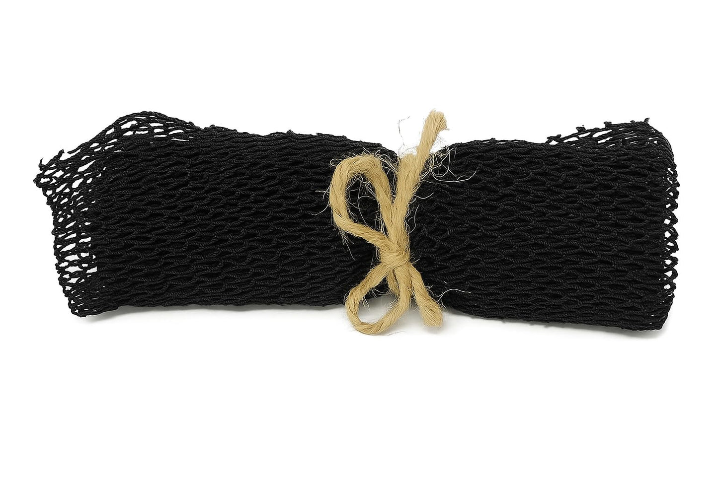 Unami Skincare African Net Sponge - Long African Bath Sponge - Exfoliating Net Sponge - Gentle Exfoliation for Soft - Scrub Net for Shower, Smooth Skin - Black