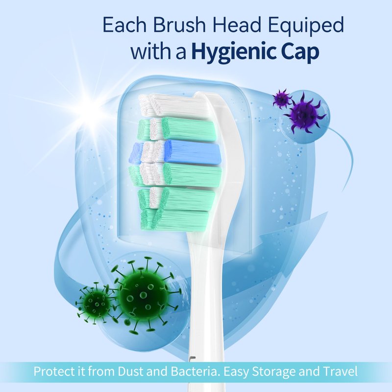 Utimcare Replacement Toothbrush Heads Compatible with Philips Sonicare Electric Toothbrush, 10 Pack, Refills