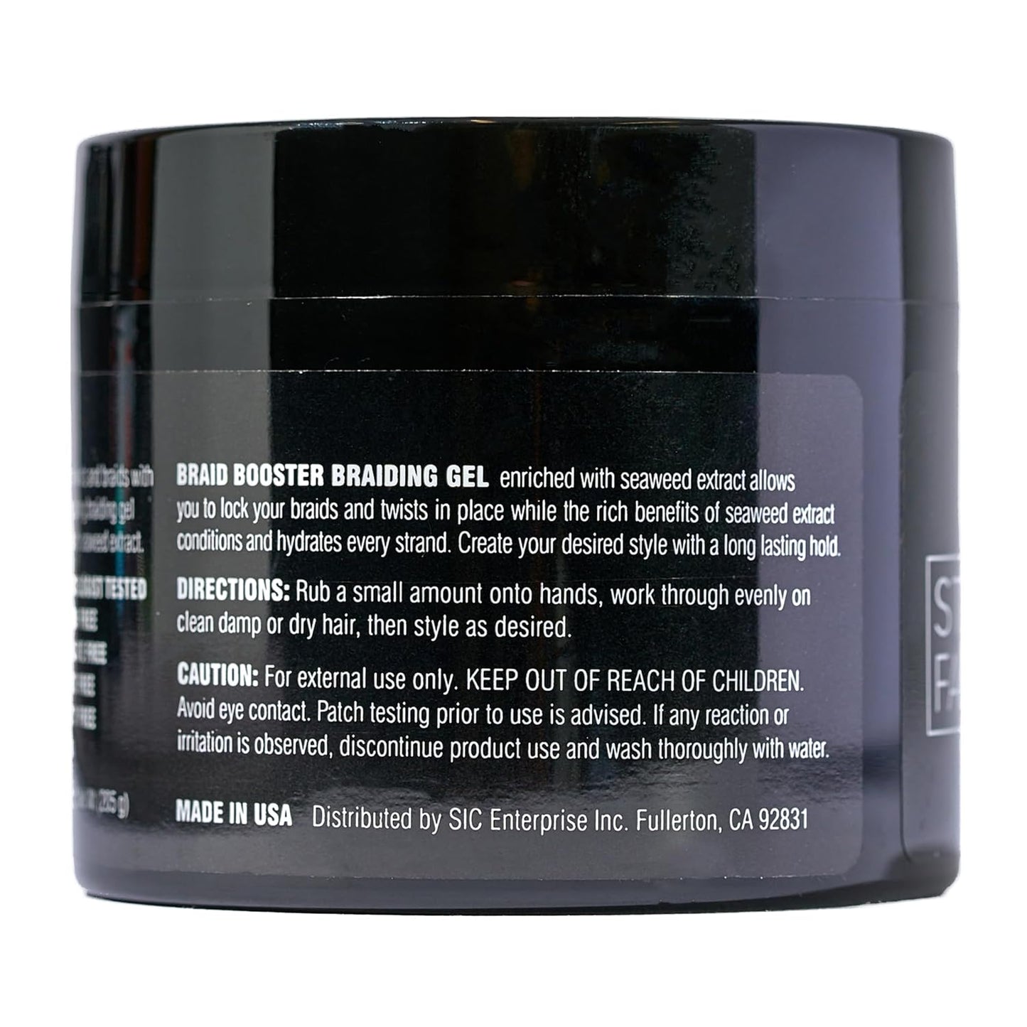 Style Factor Braid Booster Gel - Strong Hold & Conditioning Shine with Seaweed Extract | 7.25 oz (Hot Pink)