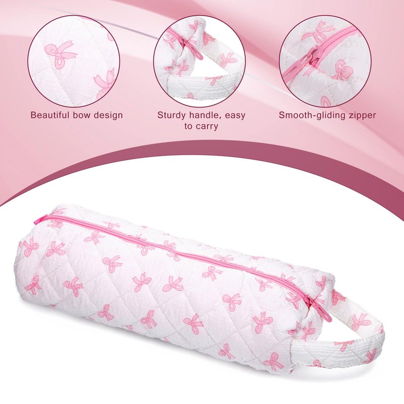 Hair Tools Travel Bag 14x5x3.9inch Hair Dryer Bag Portable Pink Travel-Case Hair-Styling Accessories Storage Case for Curling Irons Flat Irons Travel Essentials Haircare Accessories