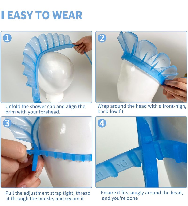 kair Baby Bath Visor Soft Silicone Shower Cap fit for Less Than 24 Months