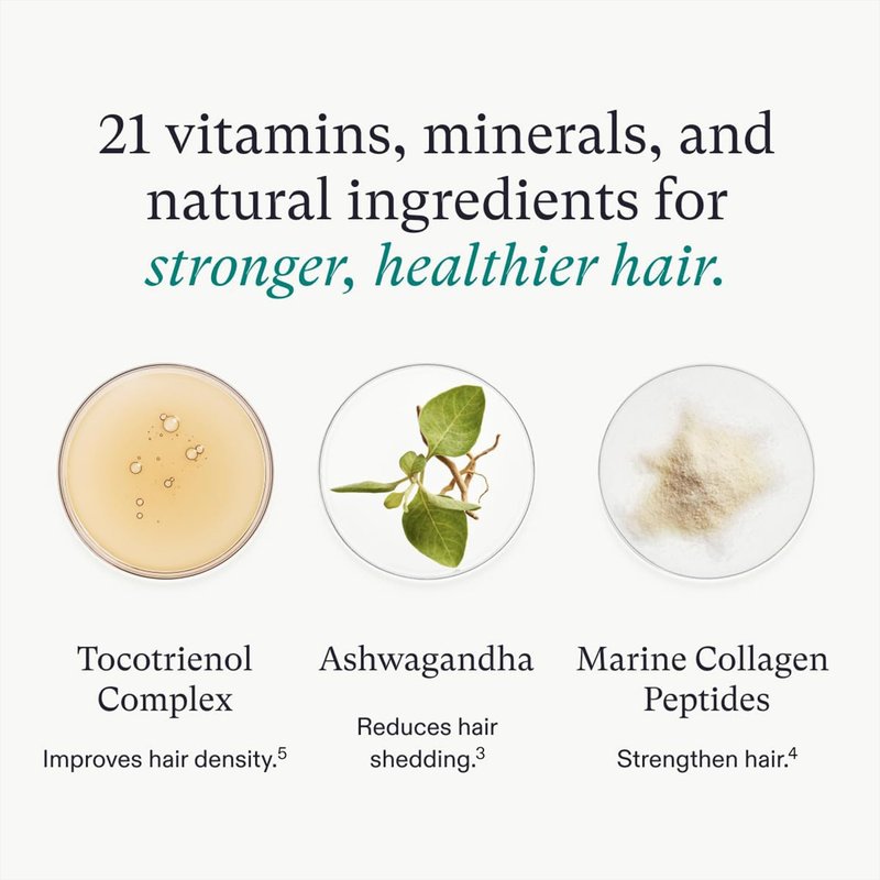 Nutrafol Women's Hair Growth Supplements and Hair Serum, Ages 18-44, Clinically Tested for Visible Thickness and Strength - 1 Month Supply, 1.7 Fl Oz Bottle