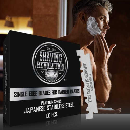 Barber Single Edge Razor Blades - 100 Count Stainless Steel