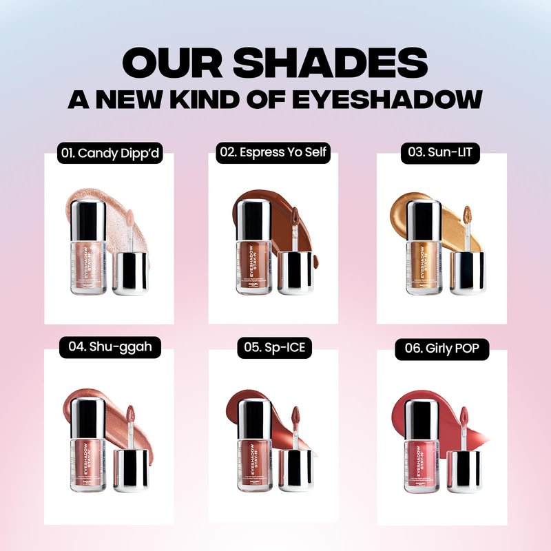 Sacheu Liquid Eyeshadow STAY-N Longwear Eye Makeup — Buildable Highly Pigmented & Blendable Eye Shadow Cream in Matte & Shimmer Finishes, Shu-ggah